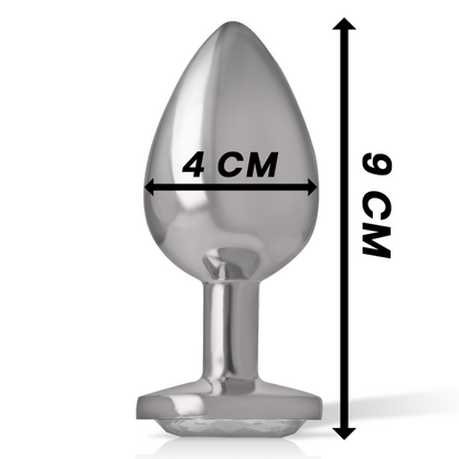 INTENSE PLUG ANAL COM CRISTAL TRANSPARENTE L