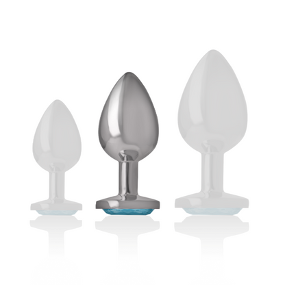 INTENSE PLUG ANAL COM CRISTAL AZUL M