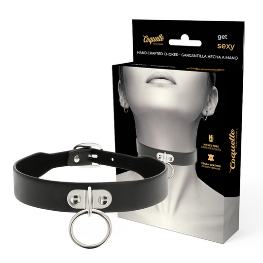 COQUETTE CHIC DESIRE GARGANTILHA  DE COURO VEGANO FETISH