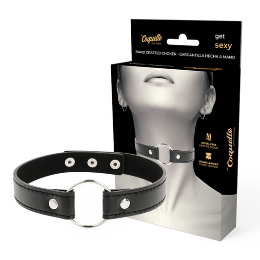 COQUETTE CHIC DESIRE GARGANTILHA SEXY DE COURO VEGANO