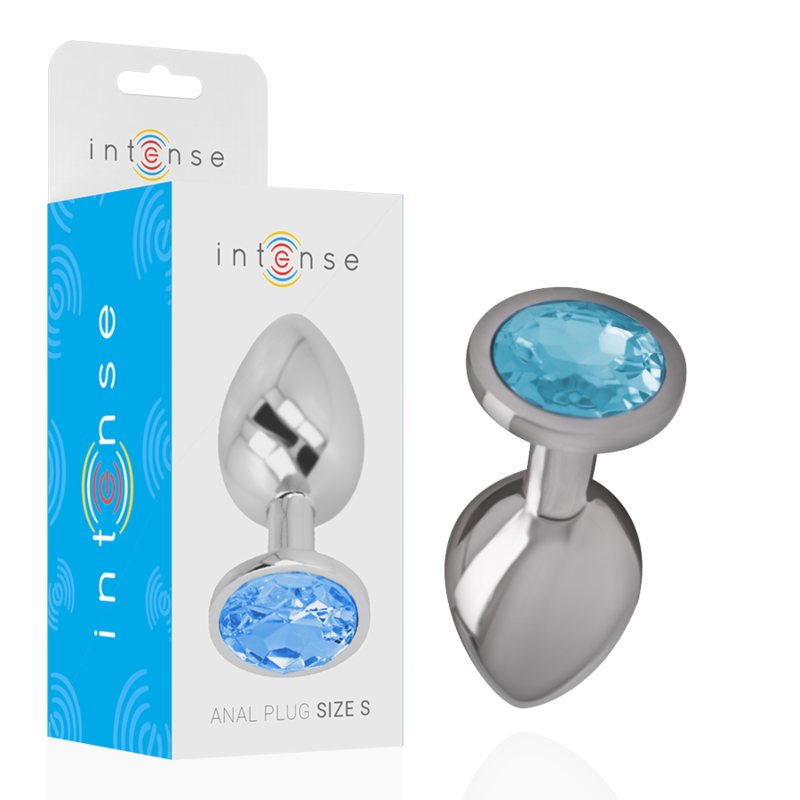 INTENSE PLUG ANAL COM CRISTAL AZUL S