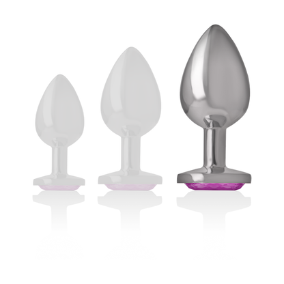 INTENSE PLUG ANAL METALICO CORAÇÃO ROSA L