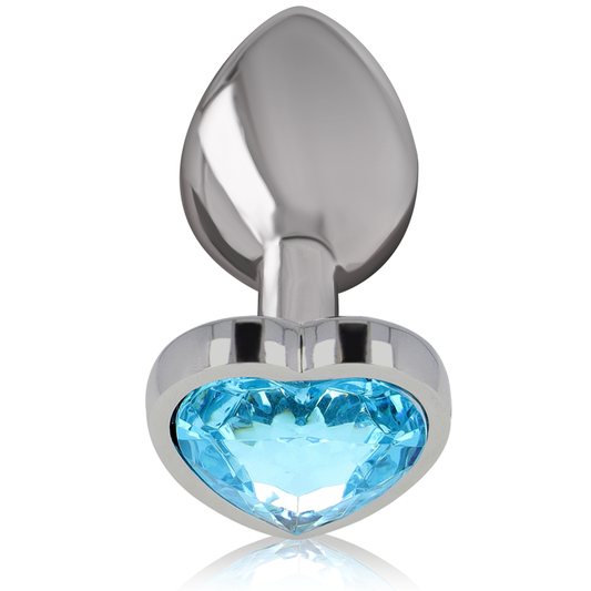 INTENSE PLUG ANAL METALICO CORAÇÃO AZUL L
