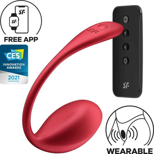 SATISFYER SHINY PETAL com APP VERMELHO