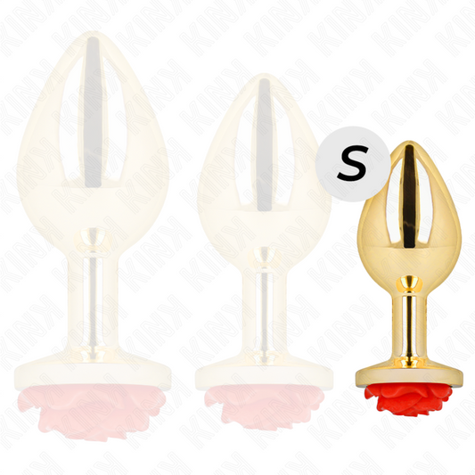 KINK PLUG ANAL OURO ROSA S