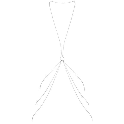 BIJOUX MAGNIFIQUE CORRENTES DE METAL PARA O CORPO PRATA