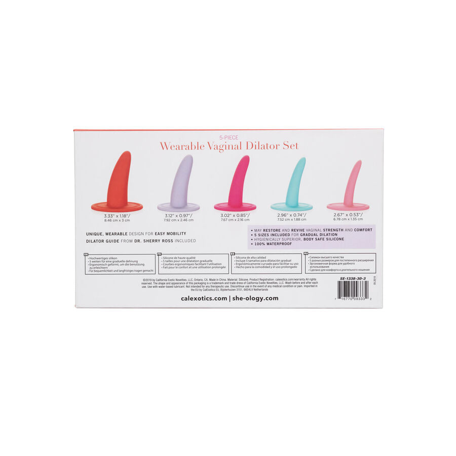 CALEXOTICS KIT 5 PCS DILATADORES VAGINAIS MULTICOLOR