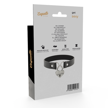 COQUETTE CHIC DESIRE GARGANTILHA DE CORAÇÃO COM CHAVE
