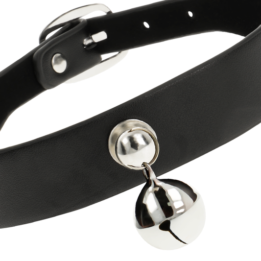 COQUETTE CHIC DESIRE GARGANTILHA  DE COURO VEGANO CHOCALHO