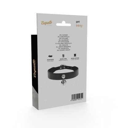 COQUETTE CHIC DESIRE GARGANTILHA  DE COURO VEGANO CHOCALHO