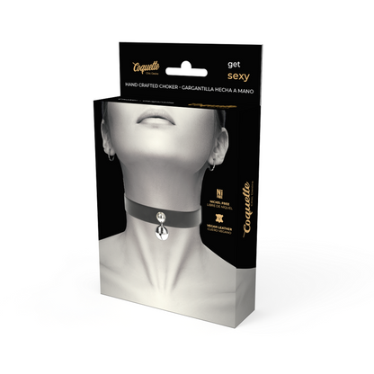 COQUETTE CHIC DESIRE GARGANTILHA  DE COURO VEGANO CHOCALHO