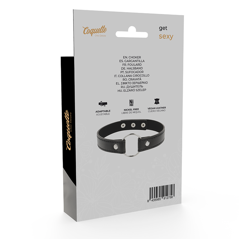 COQUETTE CHIC DESIRE GARGANTILHA SEXY DE COURO VEGANO